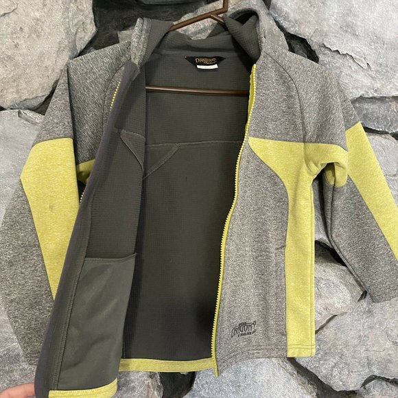 Snow Dragons by Boulder Gear Boys Sz 6 Soft Shell Casual Jacket Gray Green - Picture 3 of 7